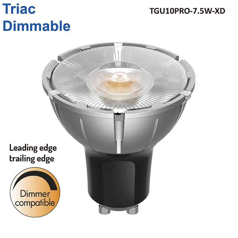 Teco Premium GU10 Pro Снижаемый светодиодный прожектор 7.5W 3000K Теплый белый узкий угол луча 10 градусов