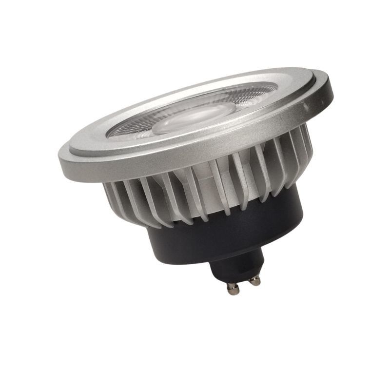 Сплавленный алюминий GU10 ES111 AR111 LED лампочка 230V 16W 2700K 12 градусов Очень теплый белый нетуманный CRI 90