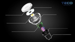 7.5W 3000K LED GU10 Прожектор лампочки Теплое белое 230V Zoomable Ra98 Dimmable