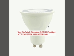 Teco Dip Switch Dimmable GU10 светодиодный прожектор 3CCT 230V 2700K 3300k 4000k Ra98